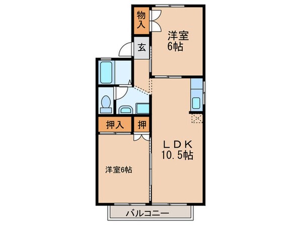 ソナーレ　Ｂ棟の物件間取画像